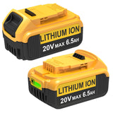 2Pack DCB206 Replacement for DeWalt 20V Max Battery Compatible With Dewalt Battery DCB207 DCB206 DCB206-2 DCB204 DCB203 DCB201 D