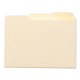 Smead Index Card Guide, 5W x 3H, with blank 1/3Cut Tabs, Manila, 100 per Box (55030)
