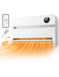 Dreo Smart Wall Heater, Electric Space Heater for Bedroom 1500W, 120 Vertical Oscillation, Adjustable Thermostat, Remote Control