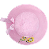 Aasa Wide Brim Sun Protection Hat Summer Beach Straw Hat For Ladies Multicolour