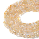 jodaying 6-8mm Natural Citrine Nuggets Oval Free Tumbled Pebble Semi Precious Gemstone Loose Stone Beads Approx 15.5 inch for DI