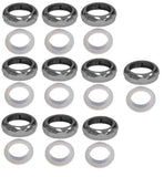 EZ-Fluid 1-1/2 Universal Brass Slip Joint Nut and Tailpiece Washer Gasket,Chrome for 3-1/2 Inch Kitchen Sink Strainer Drain Tubu