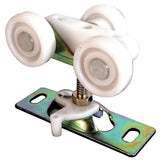 PrimeLine N 6847 Pocket Door Roller Assembly, 3/4 In., Flat, Plastic Wheels on Steel Bracket (2 Pack)