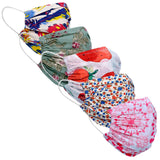 9 Impression Cotton Unisex Face Mask, MultiColored Pack Of 5