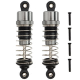 GDOOL 2 Pieces M16100A RC Aluminum Capped Shocks Absorber Assembly Spare Parts for 1:16 16889 16890 16890A 16889A HM161 RC Trucks