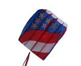 In the Breeze 2980 - Patriot Wave 7.5 Parafoil Kite, Easy Flying, Single-Line Travel Kite, Beginner to Intermediate Skill Levels