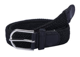 Zacharias WomenS Stretchable Belt (Pack Of 1) (WBeltStrechBlack_Black)