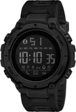 Shocknshop Digital Sports Rubber Stylish Multifunctional Electronic Led Black Dial And Band Wrist Watch For Men Boys -Wch78 (Bla
