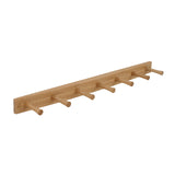 Spectrum Diversified WallMounted 7 Peg Wood, Hat Organizer & Coat Hanger for Entryway or Closet Bathroom Storage Racks for Towe