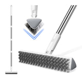 TidyTale Floor Scrub Brush and Grout Brush with Long Handle-Deck Brushes for Scrubbing Heavy Duty, Stiff Bristles for Outdoor, P
