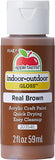 Apple Barrel Gloss Acrylic Paint in Assorted Colors (2Ounce), 20354 Real Brown
