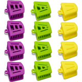 Chengu 12 Pcs Dental Bite Blocks All Size Mouth Props Silicone for Child Kids Adults Dental Bite Blocks Multi Size Mouth Opener 