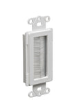 Arlington Industries CED1351 Cable Entry Device with BrushStyle Opening, 1Gang, White, 1Pack