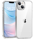 USLAI Case for iPhone 13, Anti-Yellowing, Crystal Clear Back, Shockproof & Military-Grade Drop Protection - Transparent