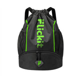 Flickit Sports Drawstring Bag Backpack For Men & Women | Football, Gym, Trekking & Travel Use | WaterResistant Material | Shoe 