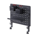 StarTech.com Clamp-On Pegboard with Accessories, 16.5 x 12.5in, Steel Peg Board, Desktop Storage Organizer, Black