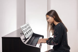 11 x 14 Inch Keyboard Practice Dry Erase White Board Lapboard l Durable Portable Double Sided Music Whiteboard for Kids Students