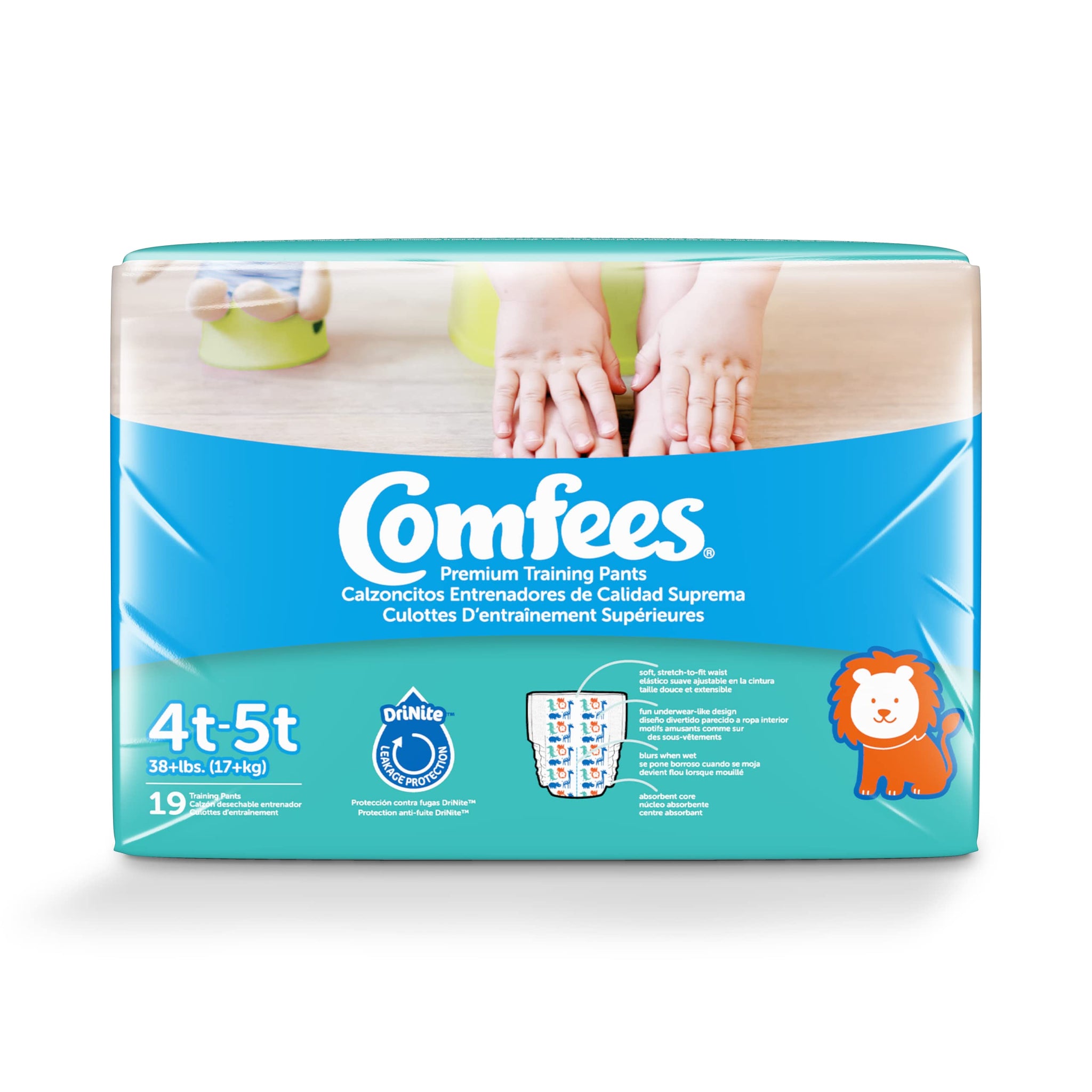 Cmf-B4 - Comfees Training Pants Boys, 4T/5T, 19 Count (X6)