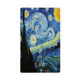Moslion Starry Night Blank Wall Plate Light Switch Covers Van Gogh Oil Painting Arts Farmhouse Sky Moon Plug Outlet Cover Home L