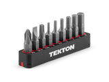 TEKTON 1/4 Inch Bicycle Bit Set with Rail, 9-Piece (#2, 3/16 in., T25, 2-6 mm) | DZZ93003