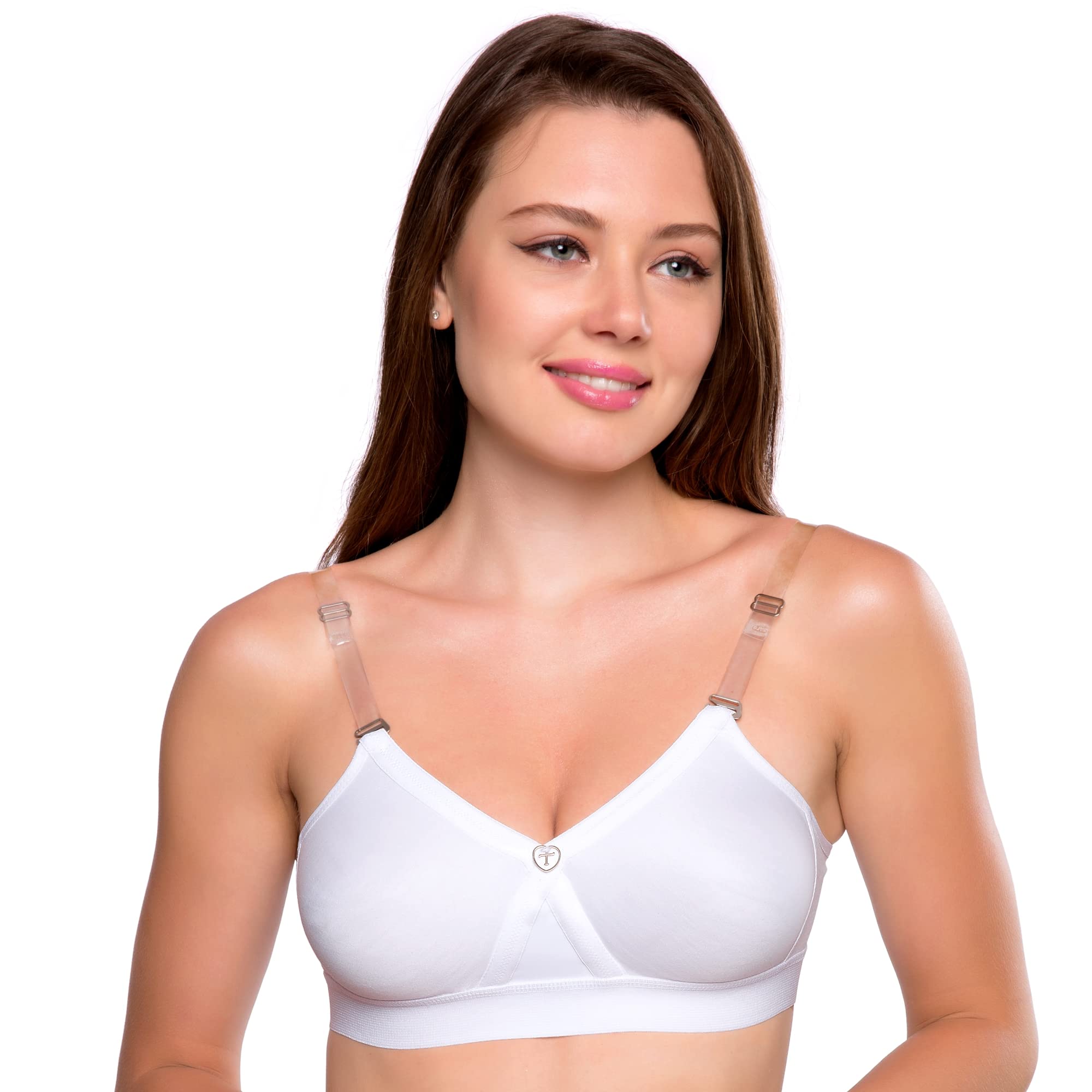 Trylo Alpa Strapless Women'S Bra Hoisery Cotton C-Cup White 32,WHITE,32,B07YV821KZ