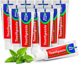 10 pcs Travel Size Toothpaste Bulk, 0.88oz/25 Grams Small Toothpaste Travel Size Bulk 4x1.4 inches Mint Mini Disposable for Hote