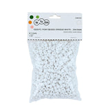 lelulim 1000 PC Pony Beads Opaque White 3IN / 9mm Diameter. (White)