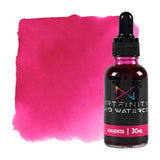 Artfinity Liquid Watercolor Paint 30 ml Bottle, Magenta - Vibrant Dye-Based Liquid Watercolor w/Glass Pipette, Fast-Drying, Fine