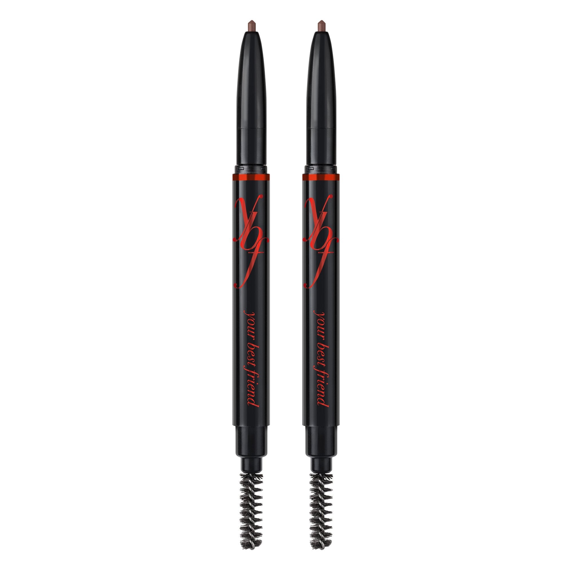 YBF Beauty Eyebrow Pencil - Universal Automatic Brow Pencil With Spoolie Brush - Perfect Eyebrow Makeup Shaper and Filler For Wo