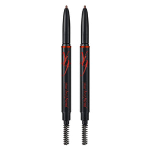 YBF Beauty Eyebrow Pencil - Universal Automatic Brow Pencil With Spoolie Brush - Perfect Eyebrow Makeup Shaper and Filler For Wo