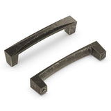 Hickory Hardware Crest Collection Pull 3-3/4 Inch (96mm) Center to Center Black Nickel Vibed Finish