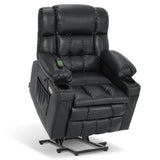MCombo Small Dual Motor Power Lift Recliner Chair Sofa with Massage and Heat for Elderly People Petite, Infinite Position, USB P
