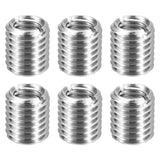 HARFINGTON 6pcs Thread Repair Inserts M16 x 2 Male to M10 x 1.5 Female Thread 20mm Long Stainless Steel Reducing Nuts Metric Sel