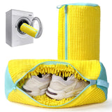2Pack Shoe Washing Machine Bag For Laundry & Dryer Reusable Fluffy Lining For 360 Cleaning, NoiseReducing Protection For Sne