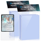 Prragvss 200 Count Card Sleeves for Trading Cards, Clear Penny Sleeves, Soft Plastic Card Sleeves Protector Fit for MTG, TCG, Sp
