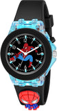 Papio Black Color Silicone Band Cute Cartoon Design Multi-Function 7 Color Light Analog Wrist Watch For Kids, Children, Boys, An