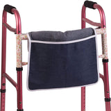 DMI Universal Walker Bag, Single Pocket CarryAll Pouch, Easy to Attach and Fold, Durable, Machine Washable, 12.5 to 15 Inches