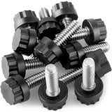 Stainless Steel Screw Leveling Feet 1/4Furniture Levelers Adjustable Table Levelers Chair Levelers Outdoor Indoor Furniture 