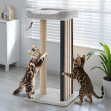 Veehoo 35 Tall Cat Scratching Post for Indoor Cats Adult, Sturdy Cat Scratch Pad with Replaceable Metal Frame Scratching Board, 