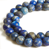 100pcs 8mm Lapis Lazuli Beads Natural Gemstone Beads Round Loose Beads for Crafting and Jewelry Making