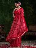 Libas Women'S Satin Saree (16029R_Red)