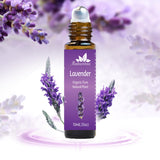 Mumianhua Lavender Essential Oil Roll-On Therapeutic Grade, Pre-Diluted Lavender Oil for Relaxation, Focus Pulse Points, Pillow,