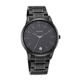 Titan Minimalist Quartz Analog With Date Black Dial Black Metal Strap Watch For Men - Nt1806Nm01