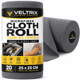Microfiber Cleaning Cloth Roll | Reusable TearAway Towels | 20 Pack