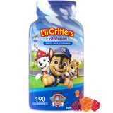 Lil Critters Paw Patrol Gummy Vites Daily Gummy Multivitamin for Kids, Vitamin C, D3 for Immune Support Cherry, Orange and Blueb