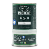 Rubio Monocoat Wood Stain & Finish 175 ft - Aqua | Oil Plus 2C | Quick-Dry, Eco-Friendly Linseed Wood Oil for Indoor Use, Includ