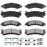 AUTOMUTO 8PCS Front & Rear Disc Brake Pads Set D834 D785 For Cadillac Escalade Escalade ESV Escalade EXT For Chevrolet Avalanche