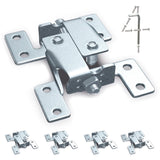 Countertop Joint Fasteners Double Action 4Pack, Flip Bolt Fastener for Countertop Tabletop Connector Hardware, Miter Draw B
