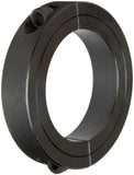 Climax Metals 2C112 Black Oxide Plated Steel TwoPiece Clamping Collar, 11/8 Bore Size, 17/8 Outside Diameter, 1/428 x 3/