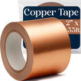 Kraftex Copper Tape [2 Inch x 33ft]. Conductive Adhesive use as Copper Tape for Slugs, Copper Shielding Tape for Guitars, Farada